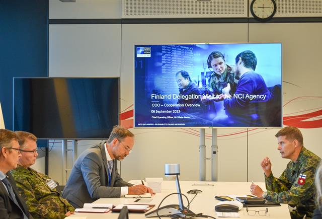 Finland Officials visit the NATO Communications and Information Agency