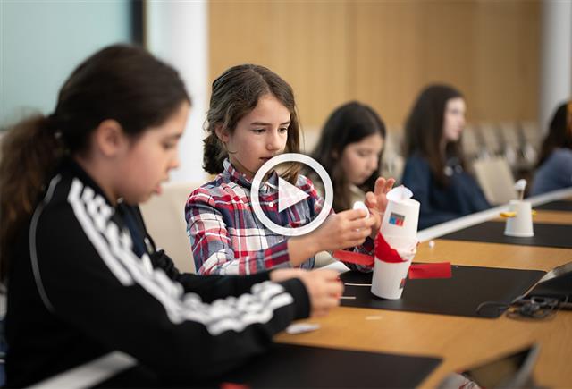 Young girls join NCIA for satellite communications experiment on International Women's Day