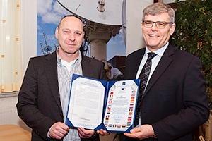 The Hague - John Teufert awarded the NATO Meritorious Service Medal